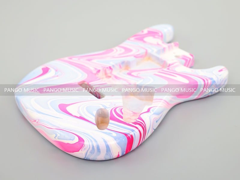 One-of-a-Kind Hand-Swirled ST Style Electric Guitar Body (HST-012)