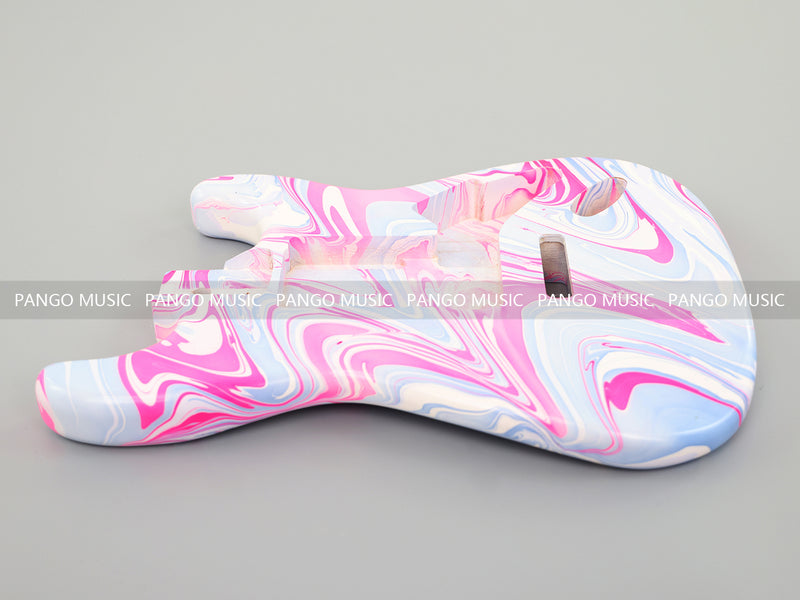 One-of-a-Kind Hand-Swirled ST Style Electric Guitar Body (HST-012)