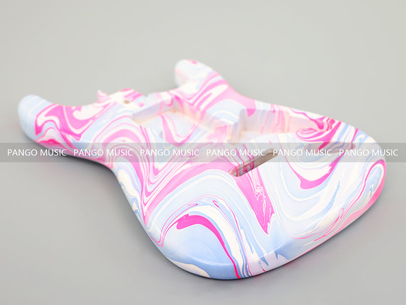 One-of-a-Kind Hand-Swirled ST Style Electric Guitar Body (HST-012)