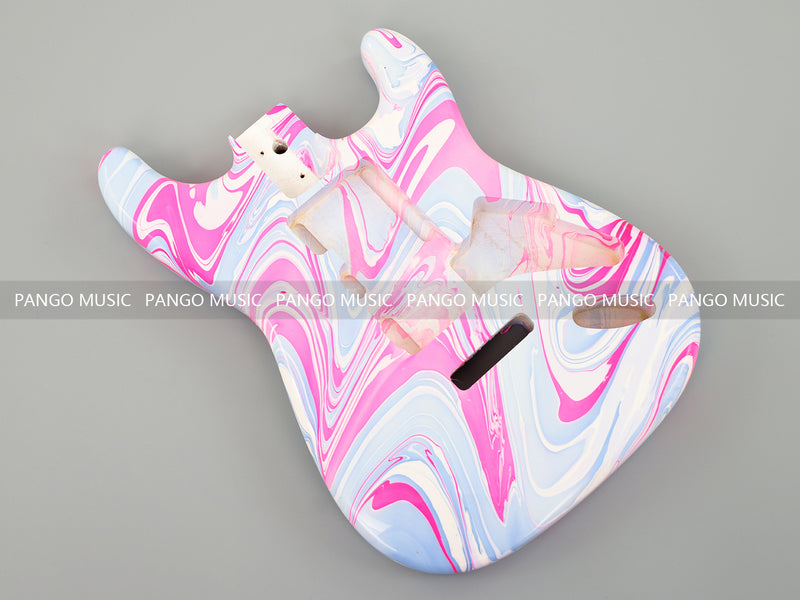 One-of-a-Kind Hand-Swirled ST Style Electric Guitar Body (HST-012)