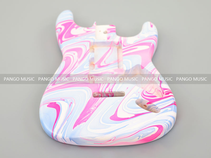 One-of-a-Kind Hand-Swirled ST Style Electric Guitar Body (HST-012)
