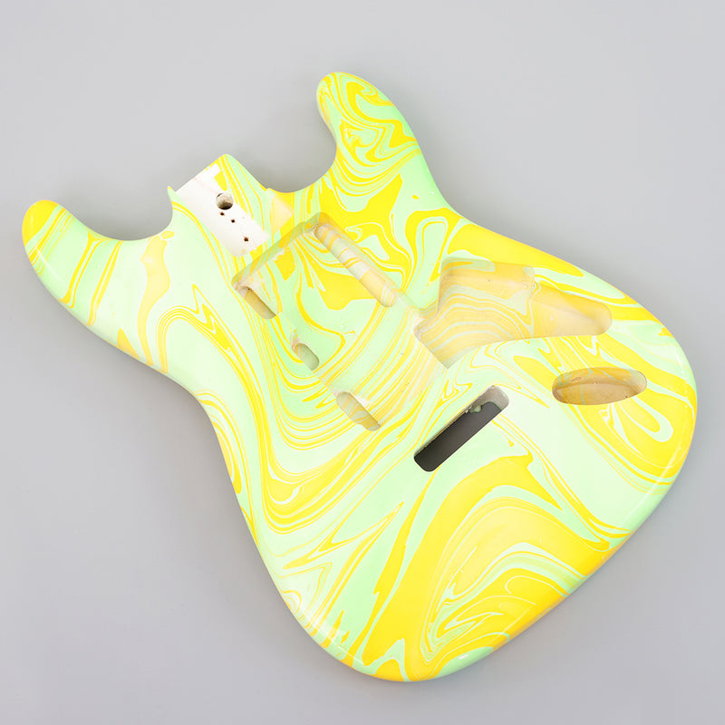One-of-a-Kind Hand-Swirled ST Style Electric Guitar Body (HST-013)