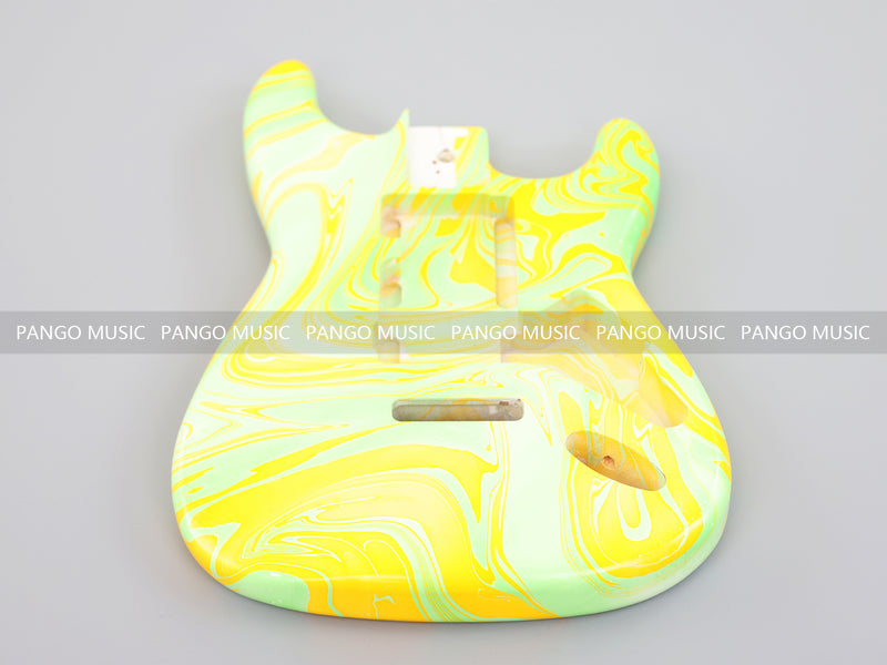 One-of-a-Kind Hand-Swirled ST Style Electric Guitar Body (HST-013)