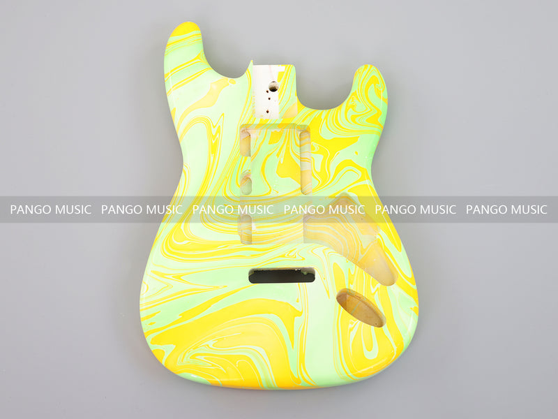 One-of-a-Kind Hand-Swirled ST Style Electric Guitar Body (HST-013)