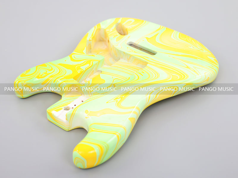 One-of-a-Kind Hand-Swirled ST Style Electric Guitar Body (HST-013)