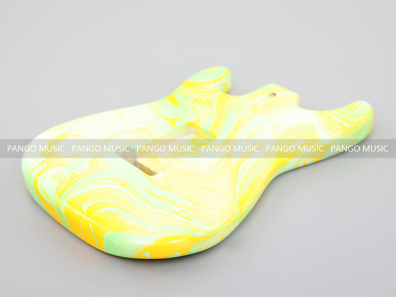 One-of-a-Kind Hand-Swirled ST Style Electric Guitar Body (HST-013)