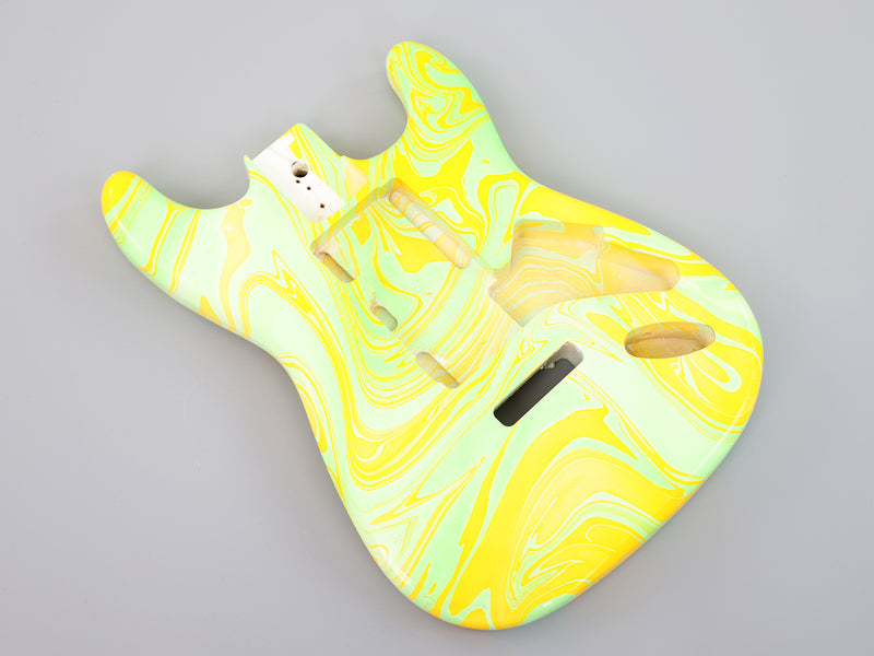 One-of-a-Kind Hand-Swirled ST Style Electric Guitar Body (HST-013)