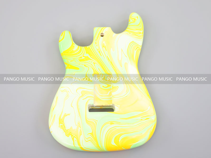 One-of-a-Kind Hand-Swirled ST Style Electric Guitar Body (HST-013)