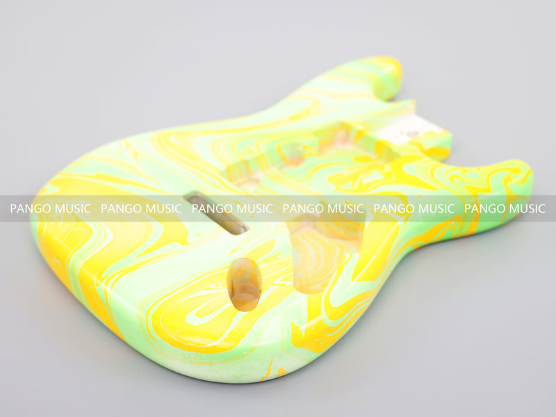 One-of-a-Kind Hand-Swirled ST Style Electric Guitar Body (HST-013)