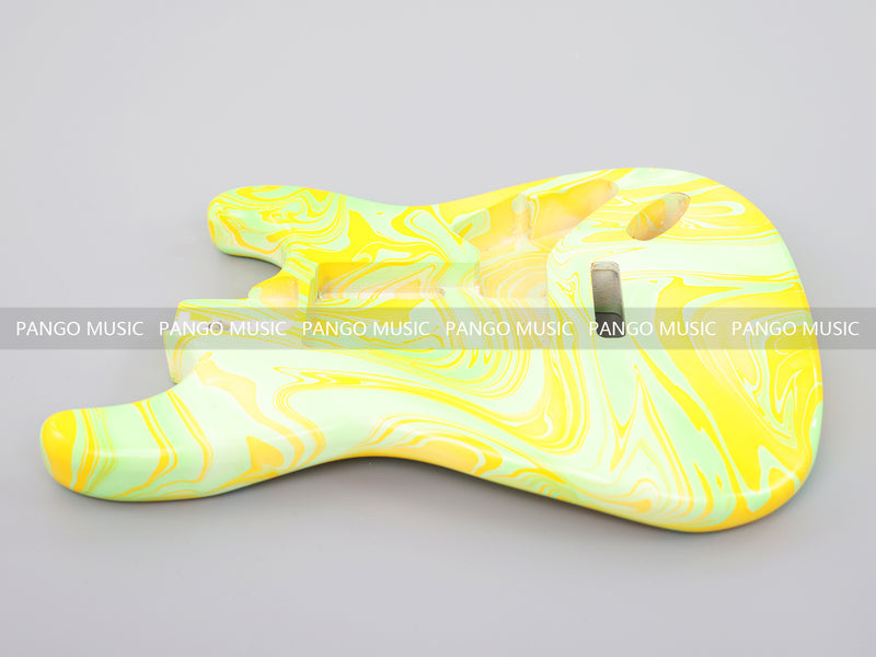 One-of-a-Kind Hand-Swirled ST Style Electric Guitar Body (HST-013)