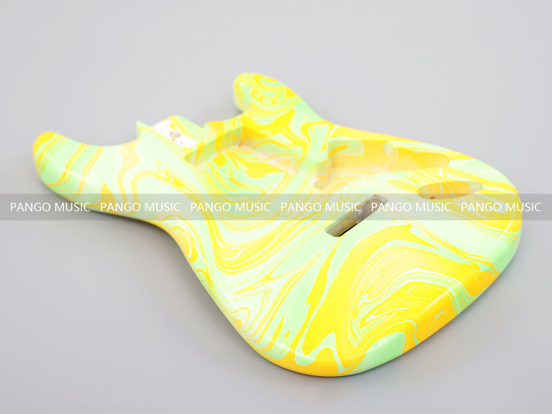 One-of-a-Kind Hand-Swirled ST Style Electric Guitar Body (HST-013)