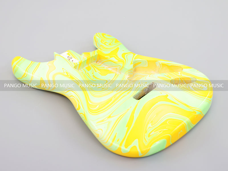 One-of-a-Kind Hand-Swirled ST Style Electric Guitar Body (HST-013)