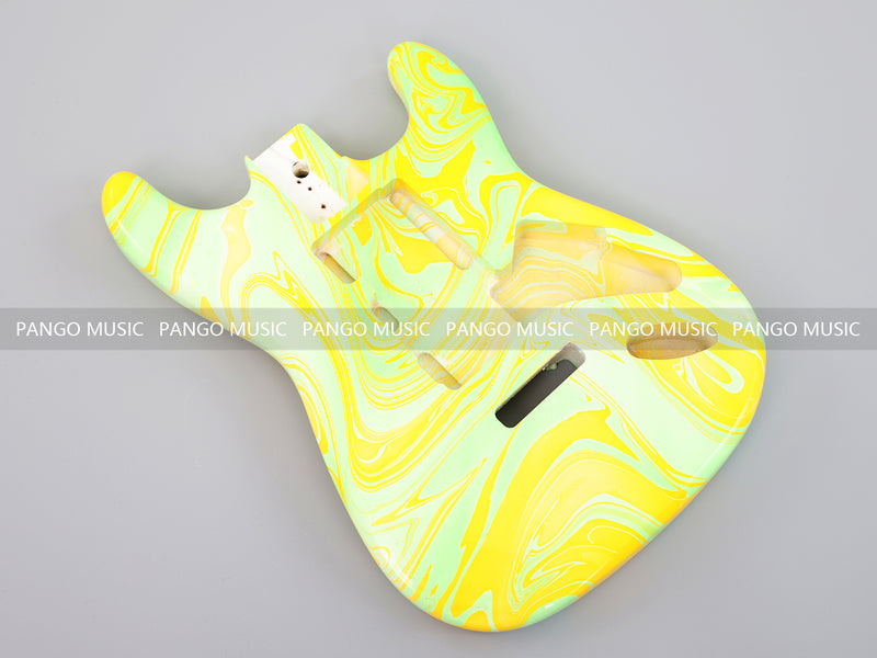 One-of-a-Kind Hand-Swirled ST Style Electric Guitar Body (HST-013)