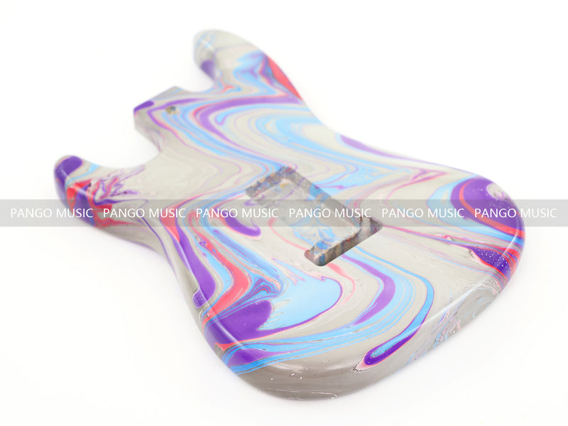 One-of-a-Kind Hand-Swirled ST Style Electric Guitar Body (HST-014)