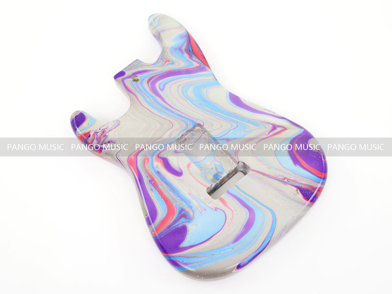 One-of-a-Kind Hand-Swirled ST Style Electric Guitar Body (HST-014)