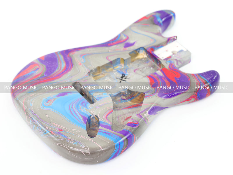 One-of-a-Kind Hand-Swirled ST Style Electric Guitar Body (HST-014)