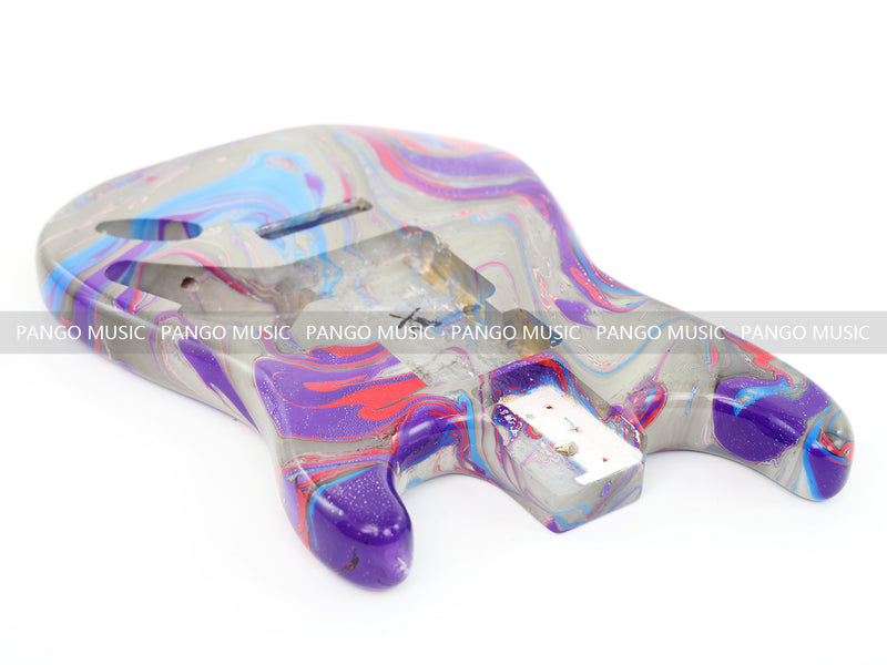 One-of-a-Kind Hand-Swirled ST Style Electric Guitar Body (HST-014)
