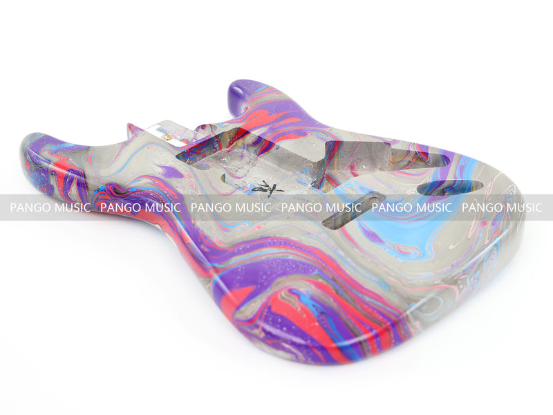 One-of-a-Kind Hand-Swirled ST Style Electric Guitar Body (HST-014)