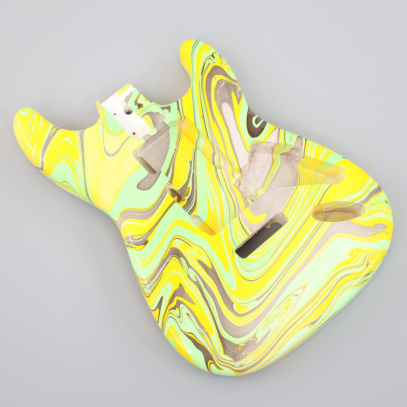 One-of-a-Kind Hand-Swirled ST Style Electric Guitar Body (HST-015)
