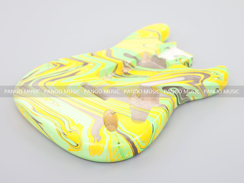 One-of-a-Kind Hand-Swirled ST Style Electric Guitar Body (HST-015)