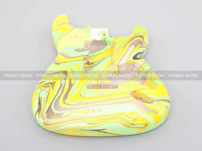 One-of-a-Kind Hand-Swirled ST Style Electric Guitar Body (HST-015)