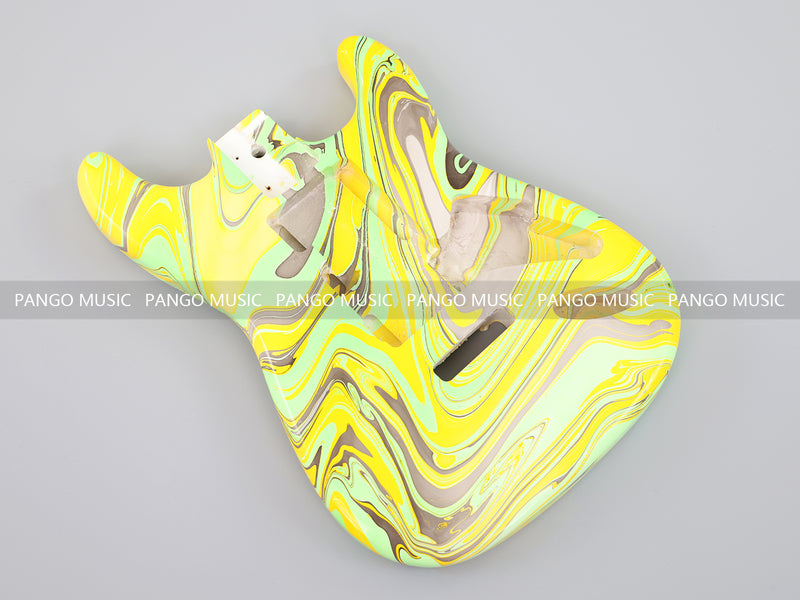 One-of-a-Kind Hand-Swirled ST Style Electric Guitar Body (HST-015)