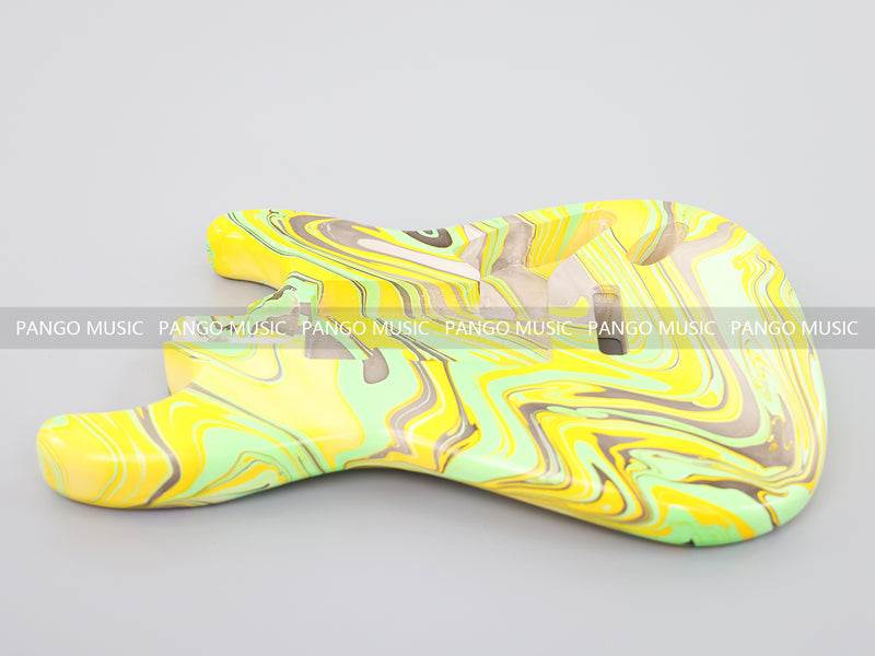 One-of-a-Kind Hand-Swirled ST Style Electric Guitar Body (HST-015)