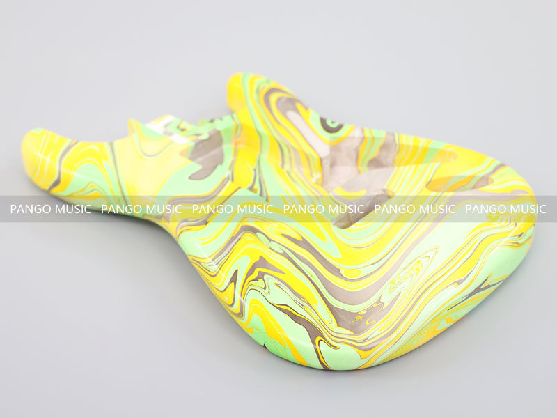 One-of-a-Kind Hand-Swirled ST Style Electric Guitar Body (HST-015)