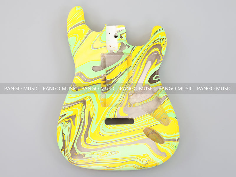 One-of-a-Kind Hand-Swirled ST Style Electric Guitar Body (HST-015)