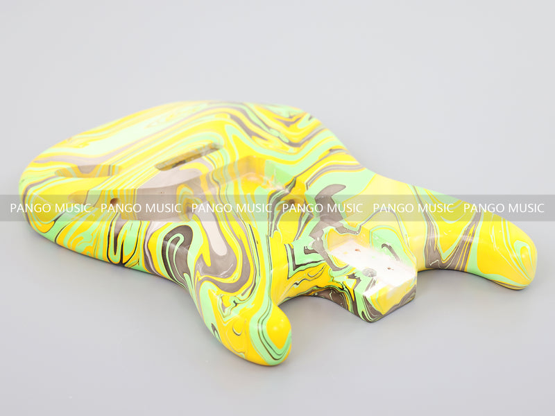 One-of-a-Kind Hand-Swirled ST Style Electric Guitar Body (HST-015)
