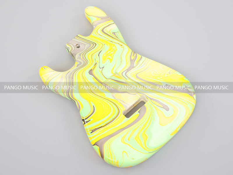 One-of-a-Kind Hand-Swirled ST Style Electric Guitar Body (HST-015)