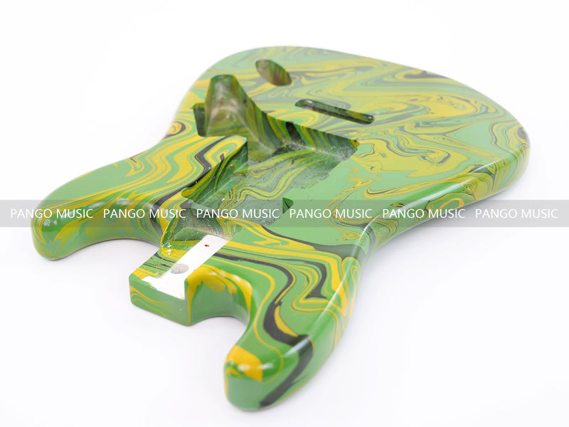 One-of-a-Kind Hand-Swirled ST Style Electric Guitar Body (HST-016)