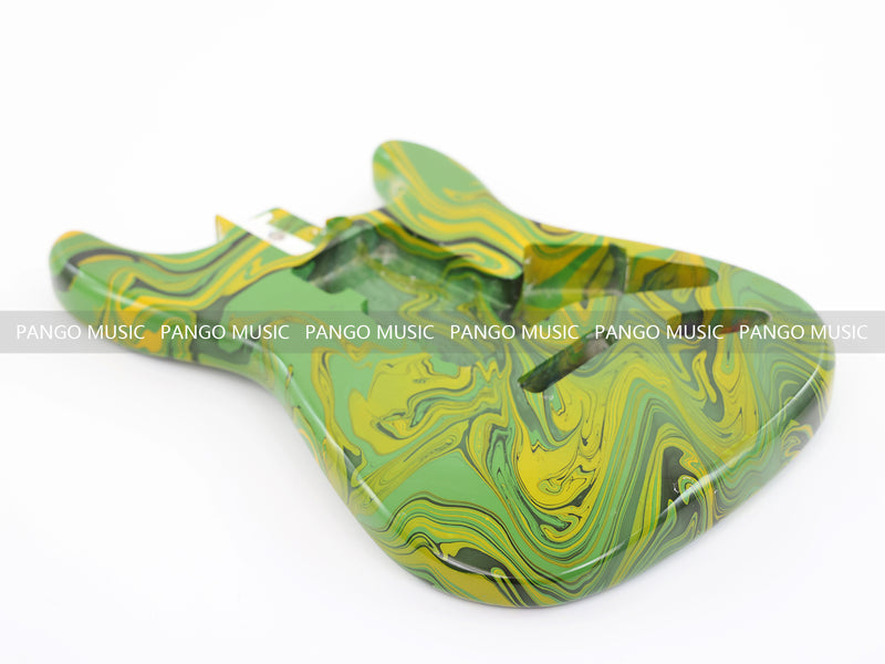 One-of-a-Kind Hand-Swirled ST Style Electric Guitar Body (HST-016)