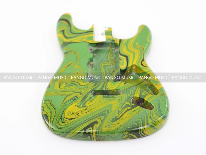 One-of-a-Kind Hand-Swirled ST Style Electric Guitar Body (HST-016)