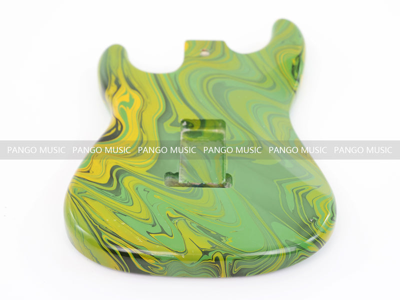 One-of-a-Kind Hand-Swirled ST Style Electric Guitar Body (HST-016)