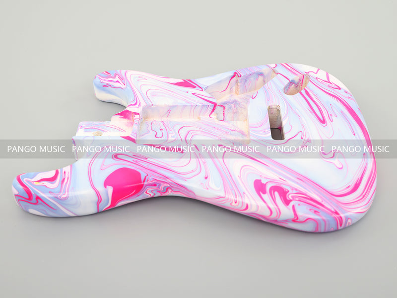 One-of-a-Kind Hand-Swirled ST Style Electric Guitar Body (HST-017)