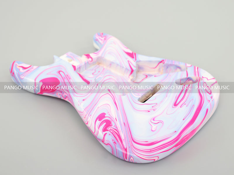 One-of-a-Kind Hand-Swirled ST Style Electric Guitar Body (HST-017)