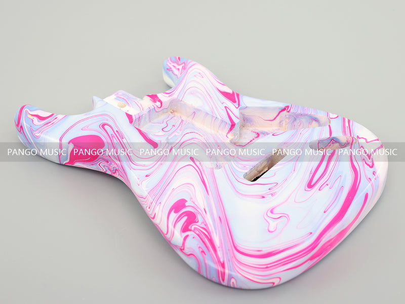 One-of-a-Kind Hand-Swirled ST Style Electric Guitar Body (HST-017)