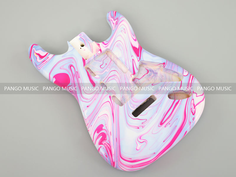 One-of-a-Kind Hand-Swirled ST Style Electric Guitar Body (HST-017)