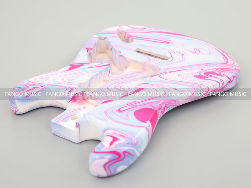 One-of-a-Kind Hand-Swirled ST Style Electric Guitar Body (HST-017)