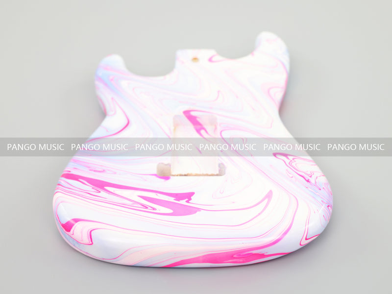 One-of-a-Kind Hand-Swirled ST Style Electric Guitar Body (HST-017)