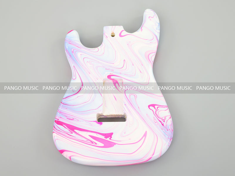 One-of-a-Kind Hand-Swirled ST Style Electric Guitar Body (HST-017)