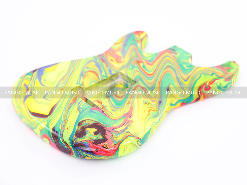 One-of-a-Kind Hand-Swirled ST Style Electric Guitar Body (HST-018)