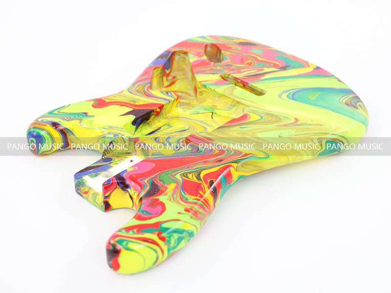 One-of-a-Kind Hand-Swirled ST Style Electric Guitar Body (HST-018)