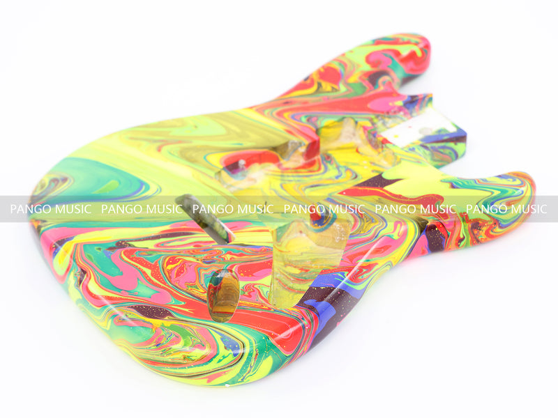 One-of-a-Kind Hand-Swirled ST Style Electric Guitar Body (HST-018)