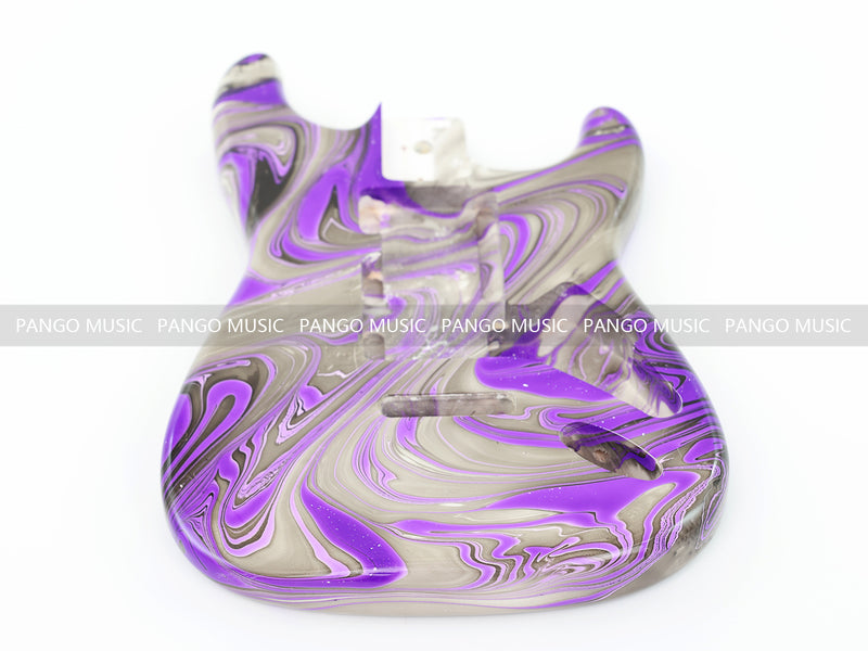 One-of-a-Kind Hand-Swirled ST Style Electric Guitar Body (HST-019)