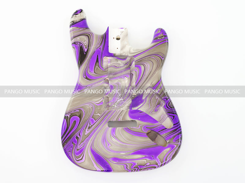 One-of-a-Kind Hand-Swirled ST Style Electric Guitar Body (HST-019)