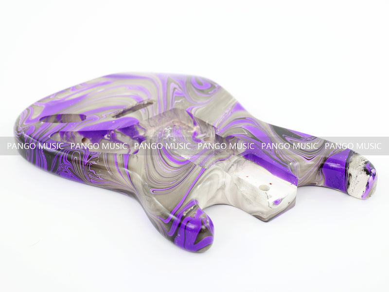 One-of-a-Kind Hand-Swirled ST Style Electric Guitar Body (HST-019)