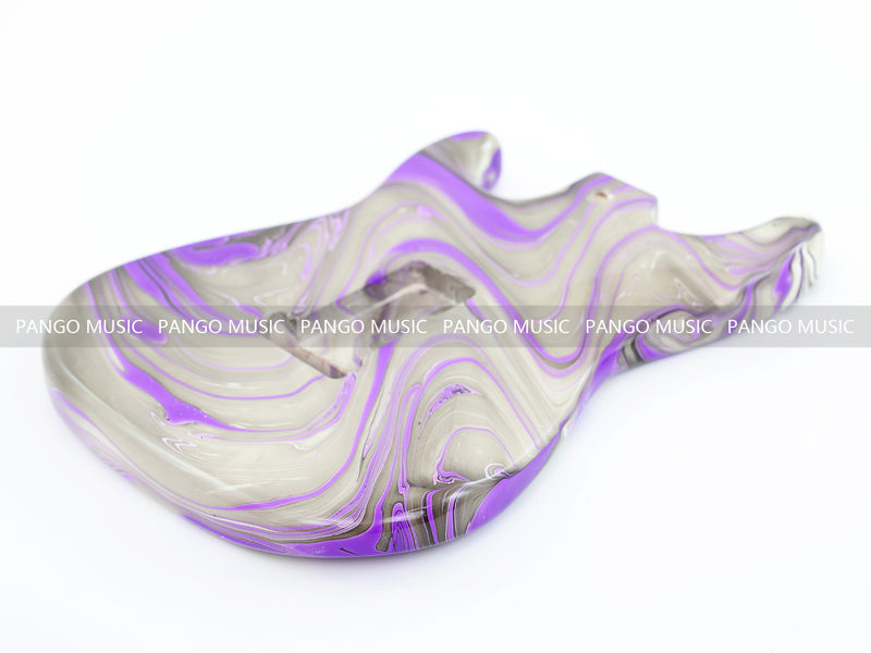One-of-a-Kind Hand-Swirled ST Style Electric Guitar Body (HST-019)