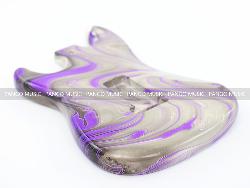 One-of-a-Kind Hand-Swirled ST Style Electric Guitar Body (HST-019)